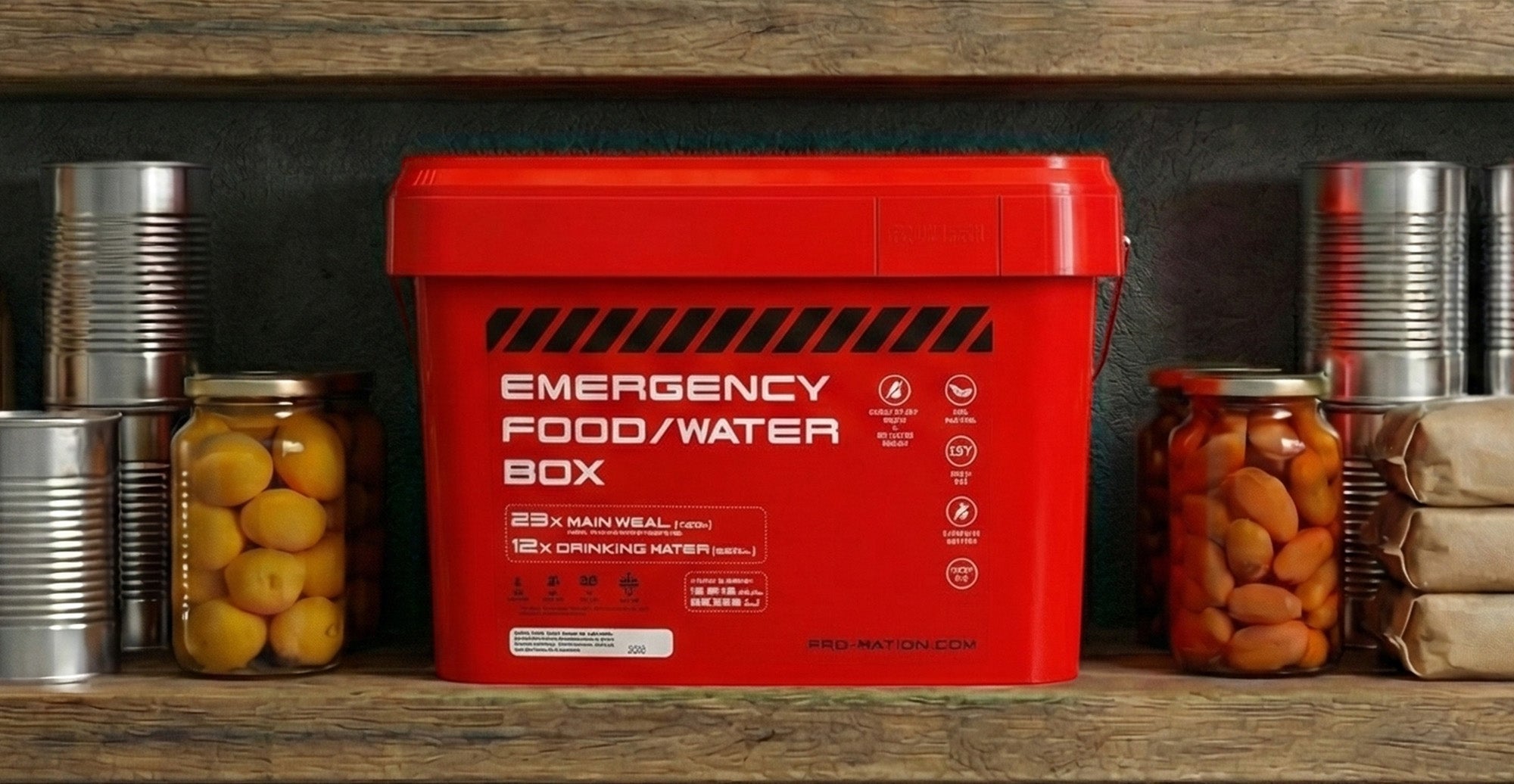 EMERGENCY FOOD/WATER BOX