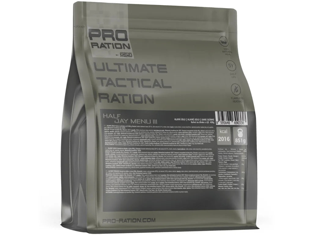 Ultimate Tactical Rations HALF DAY - Menu III