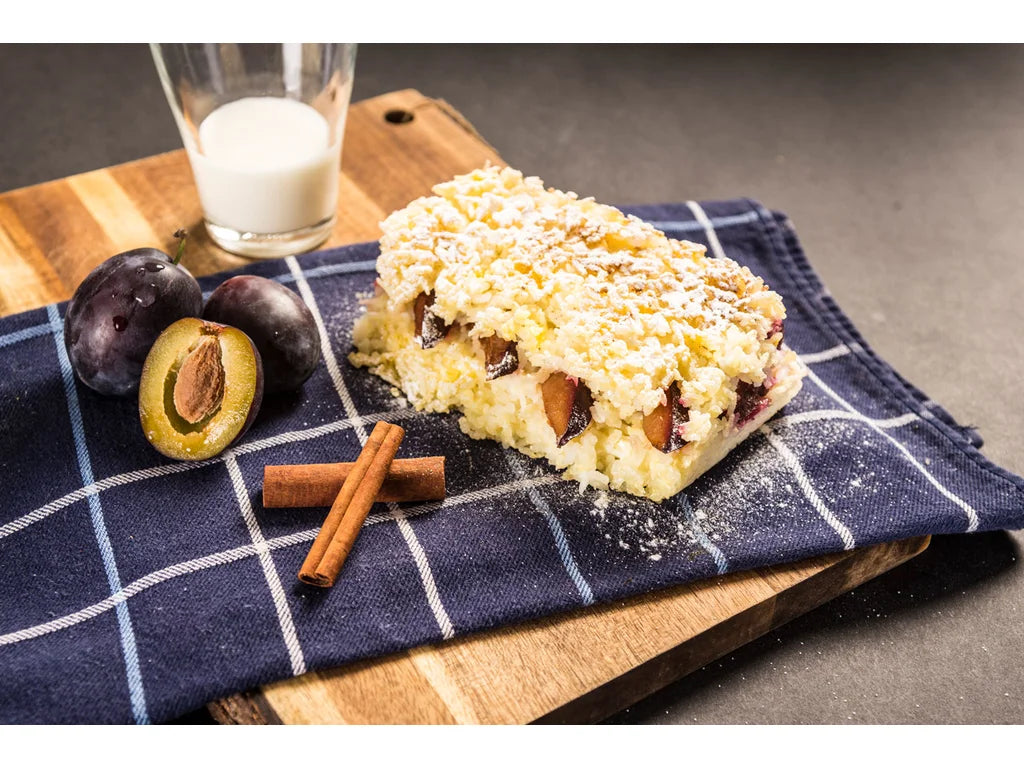 Reisauflauf mit Pflaumen
